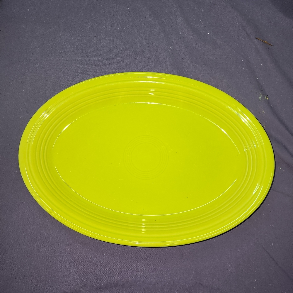 Fiesta. Lemongrass.  13 5 inch platter